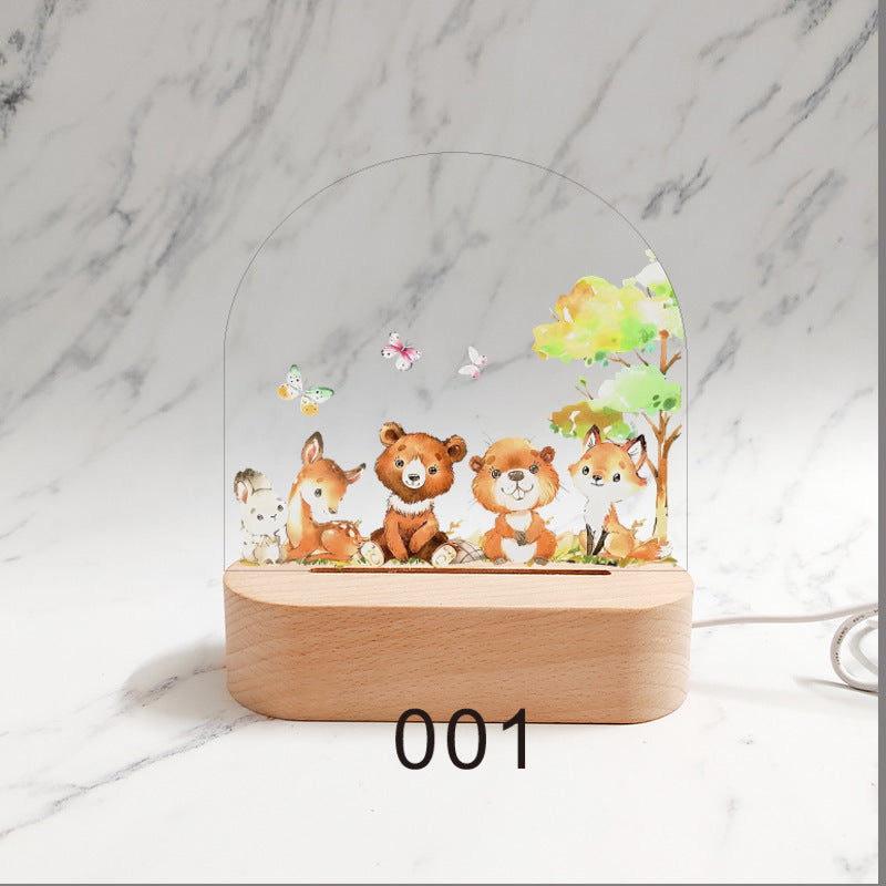 Gepersonaliseerd Geboorte Nachtlampje Aangepaste Naam