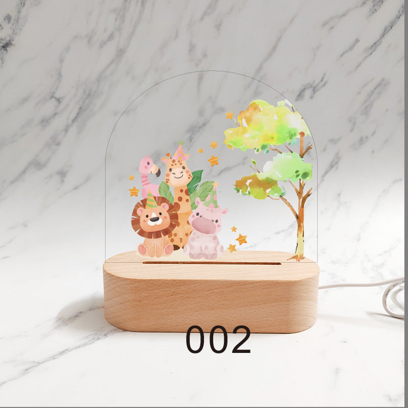 Gepersonaliseerd Geboorte Nachtlampje Aangepaste Naam