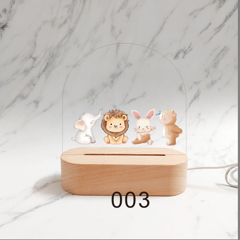 Gepersonaliseerd Geboorte Nachtlampje Aangepaste Naam