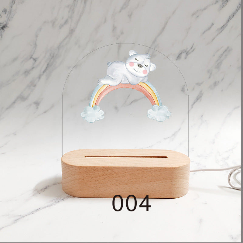 Gepersonaliseerd Geboorte Nachtlampje Aangepaste Naam