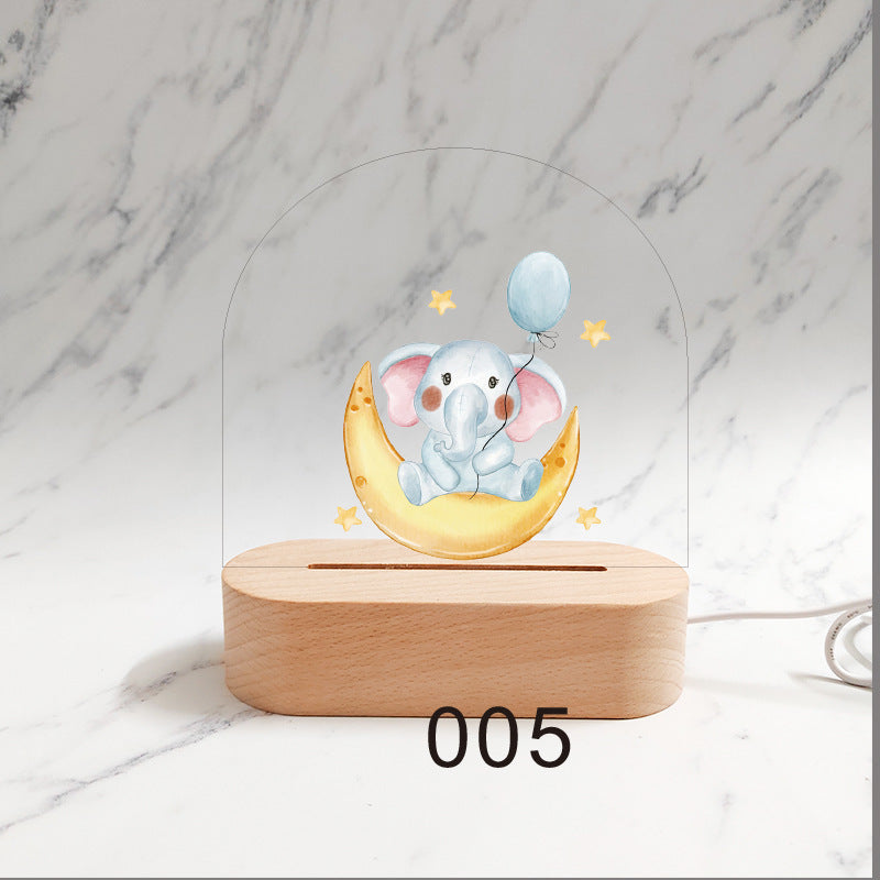 Gepersonaliseerd Geboorte Nachtlampje Aangepaste Naam