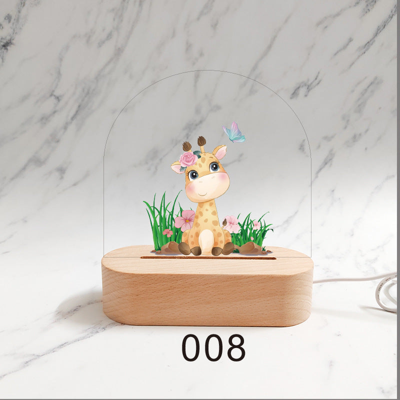 Gepersonaliseerd Geboorte Nachtlampje Aangepaste Naam