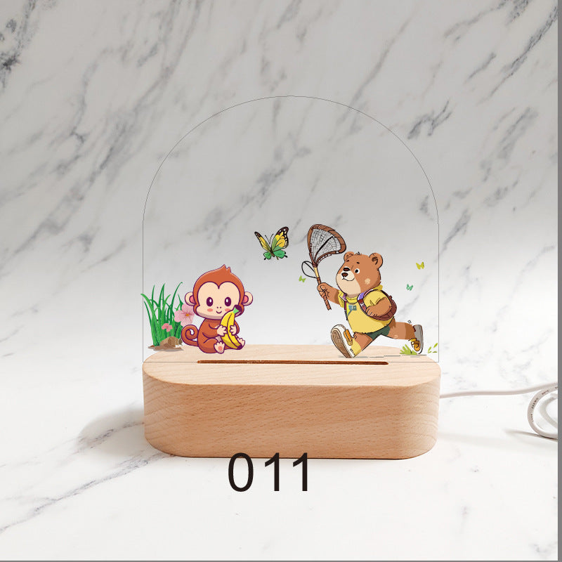 Gepersonaliseerd Geboorte Nachtlampje Aangepaste Naam