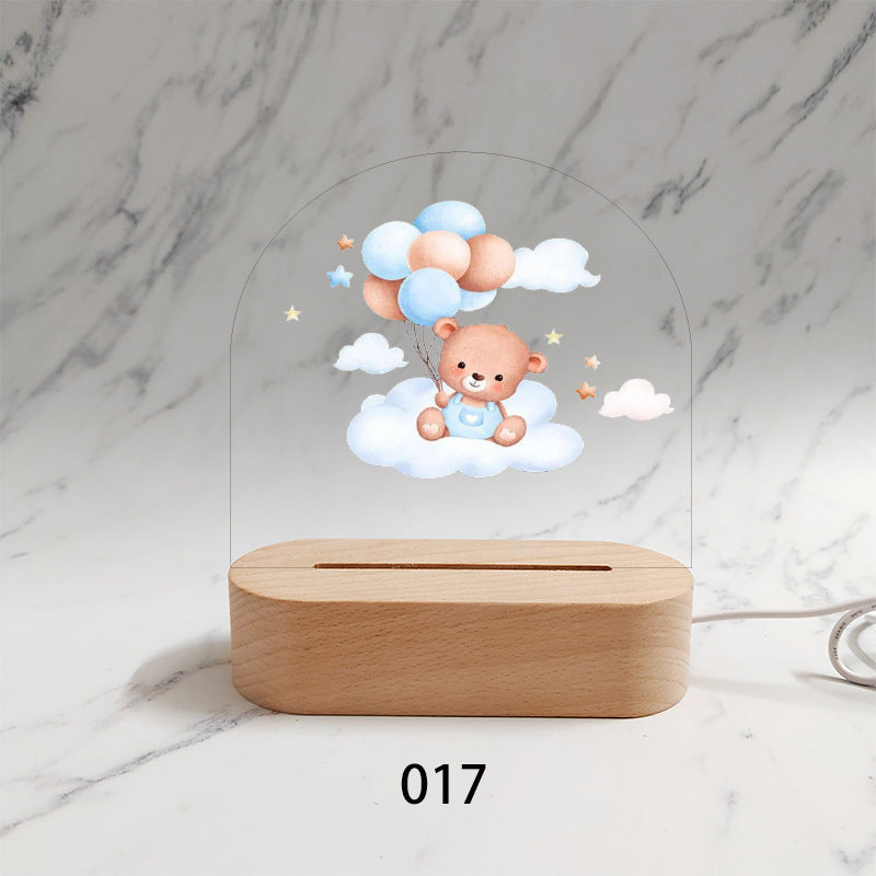 Gepersonaliseerd Geboorte Nachtlampje Aangepaste Naam