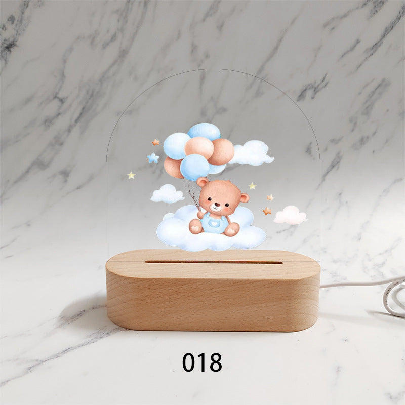 Gepersonaliseerd Geboorte Nachtlampje Aangepaste Naam