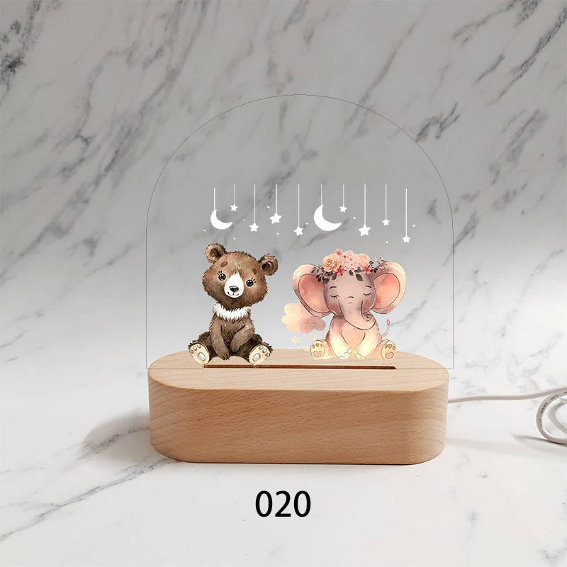 Gepersonaliseerd Geboorte Nachtlampje Aangepaste Naam