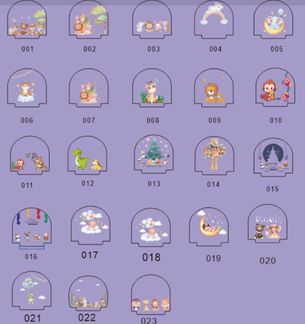 Gepersonaliseerd Geboorte Nachtlampje Aangepaste Naam