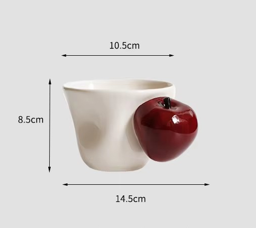 Banaan Appel 3D Handgreep Mok