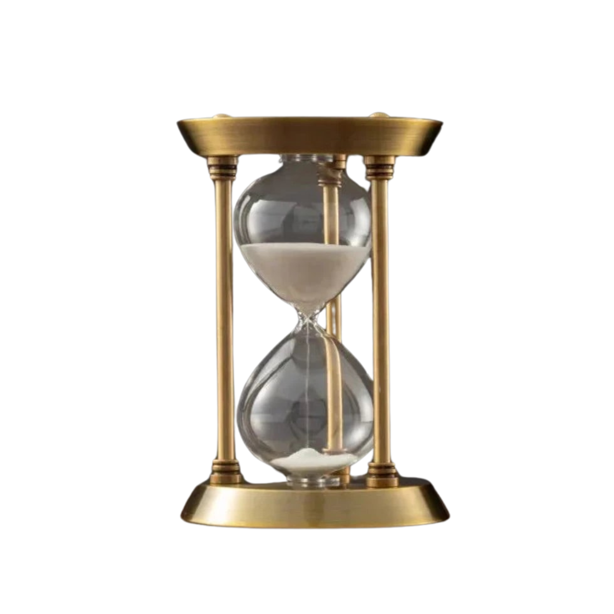 Vintage Metaal Zandloper Loua