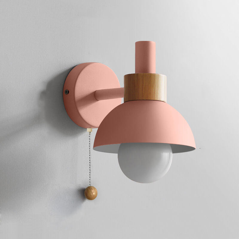 Noordse Macaron Globe 1-Lichts Wandlamp