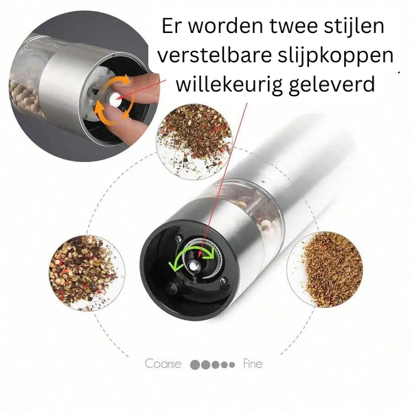 Elektrische Peper- en Zoutmolen Set