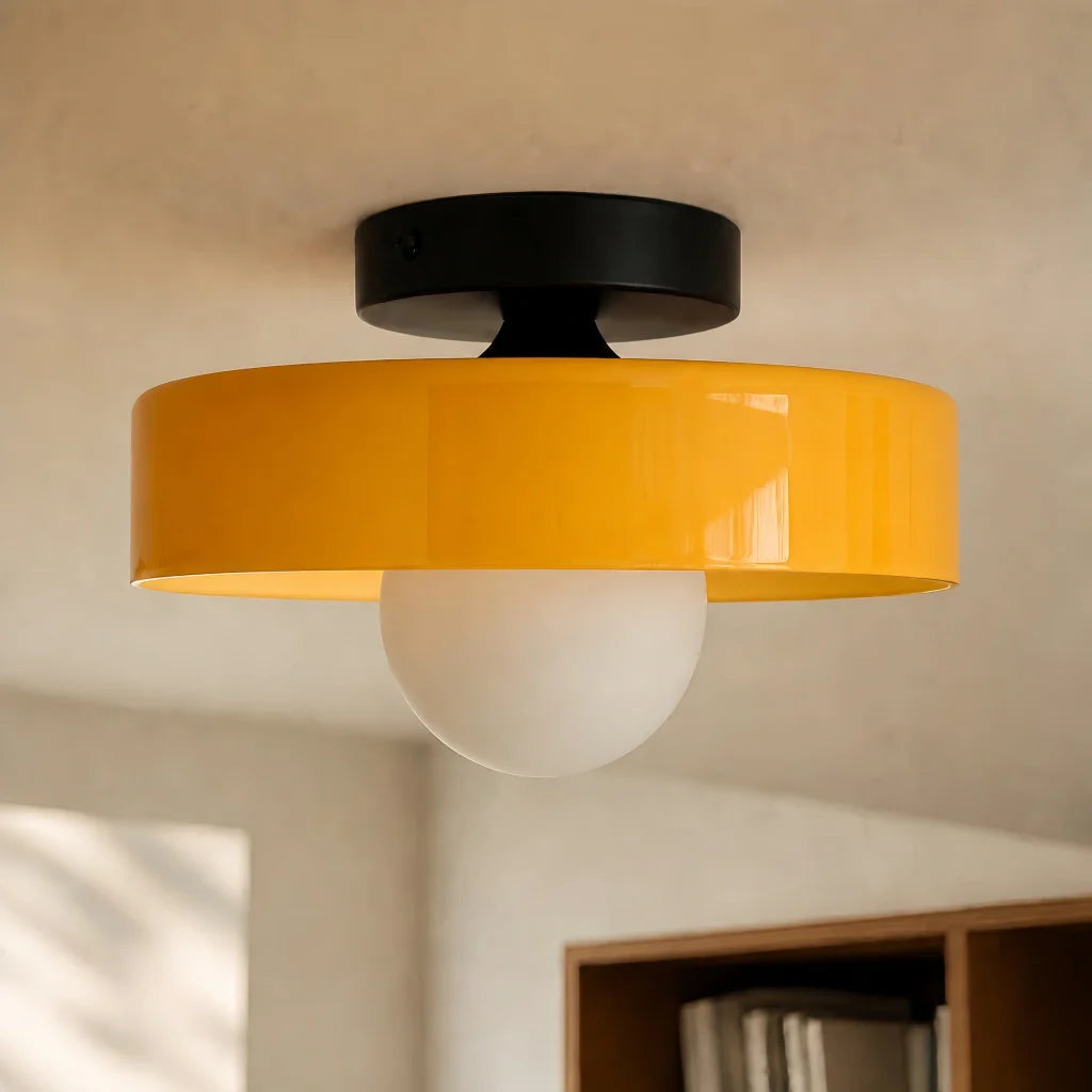 Morrow Glazen Schijf Plafondlamp/Wandlamp