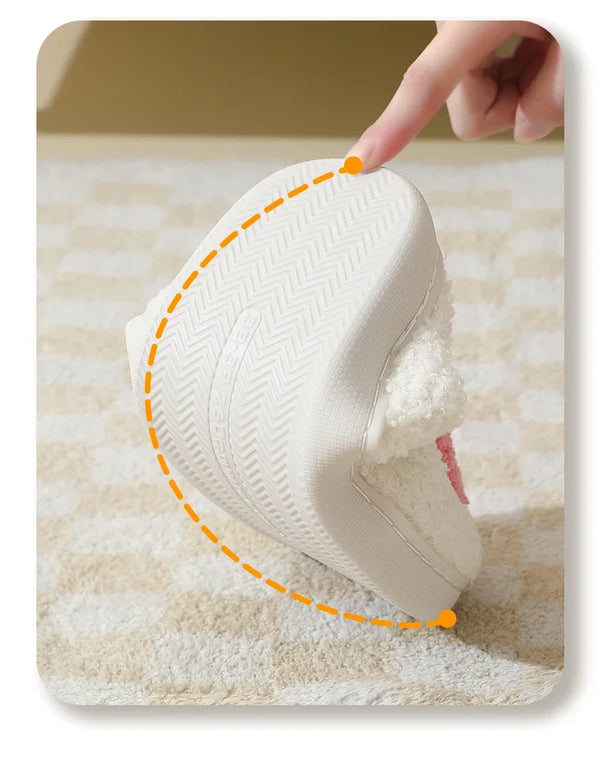 Smiley Gelukkig Gezicht Katoenen Pantoffels Schoenen Antislip