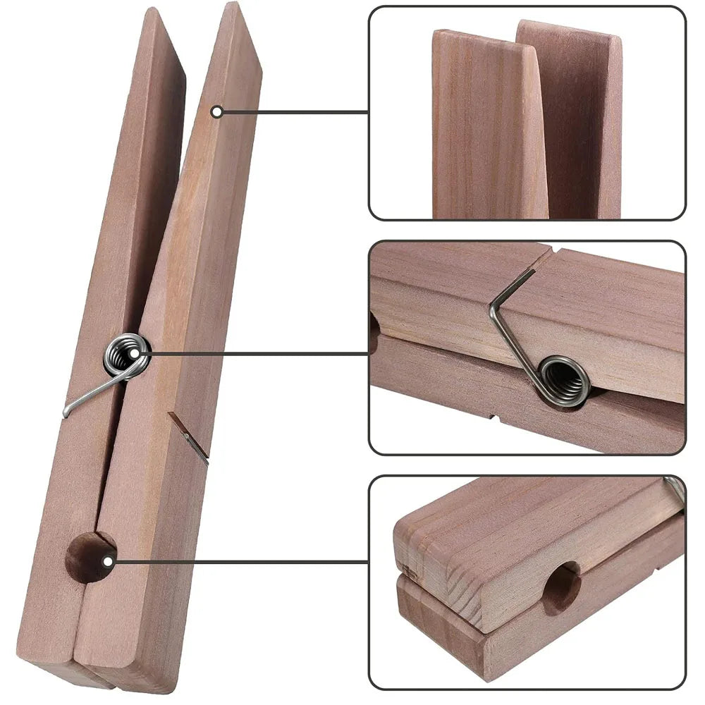 Reusachtige Houten Knijper Clothespin