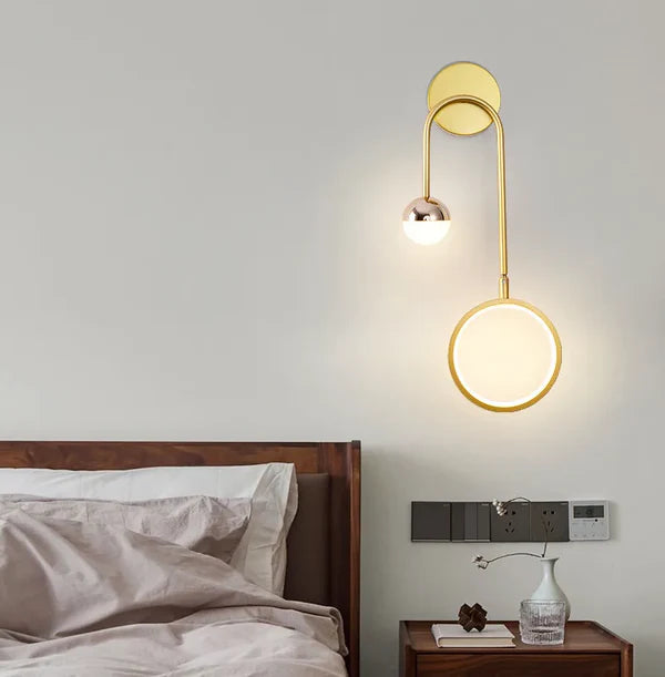 Zwarte design wandlamp