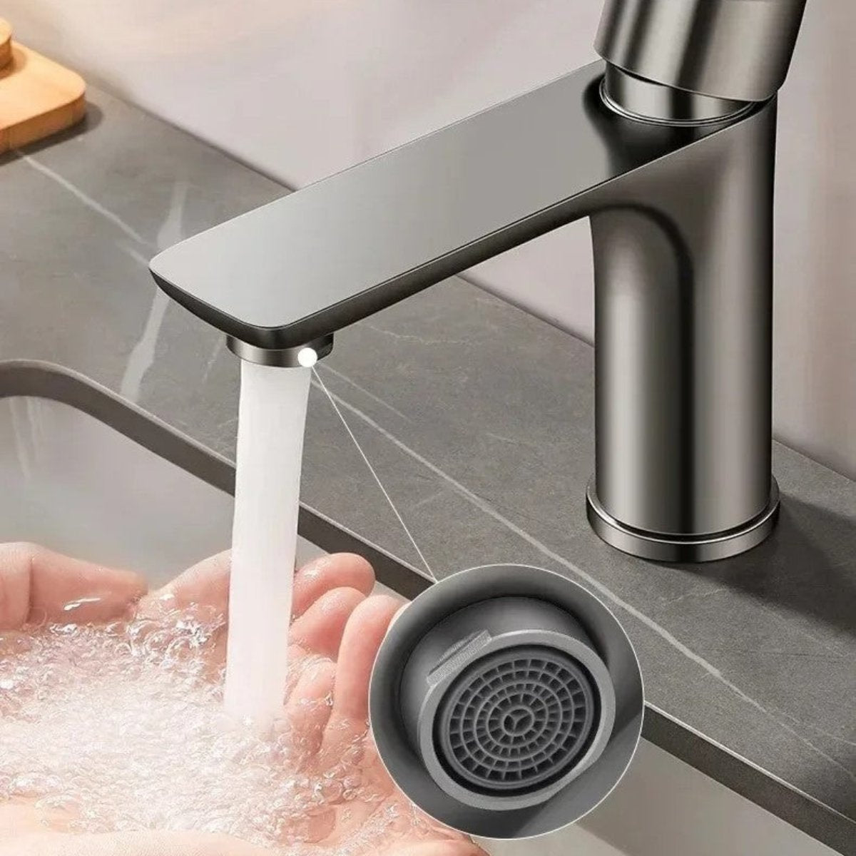 Roestvrij staal Wastafelkraan Olivier