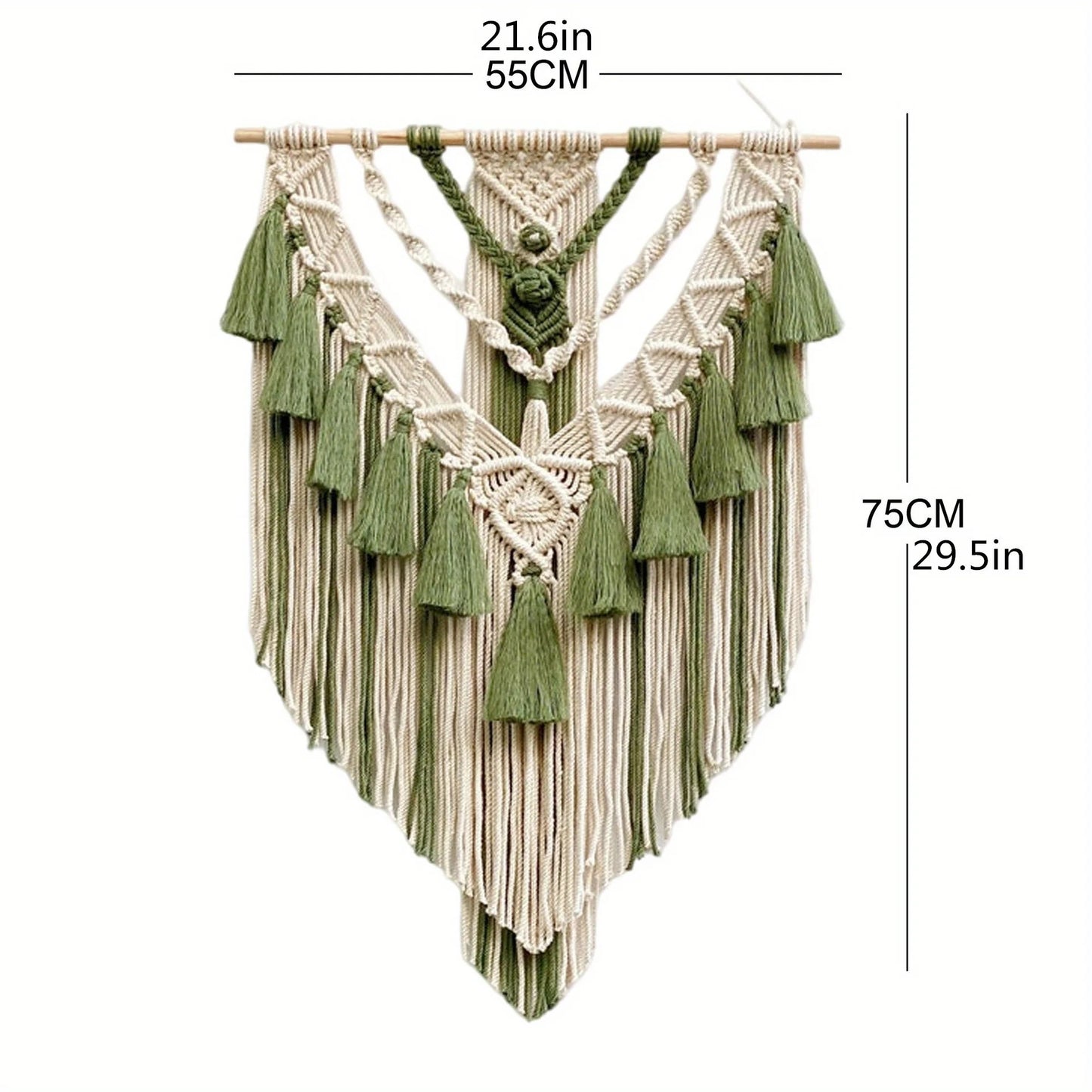 Grote Boho Wandtapijt Macramé