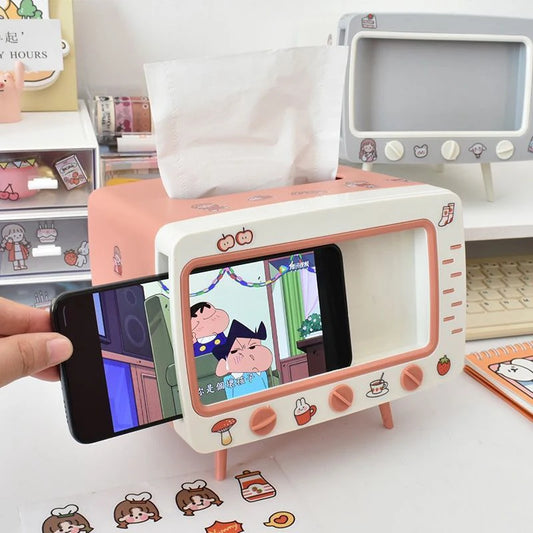 Leuke Kawaii Tv Tissue Box