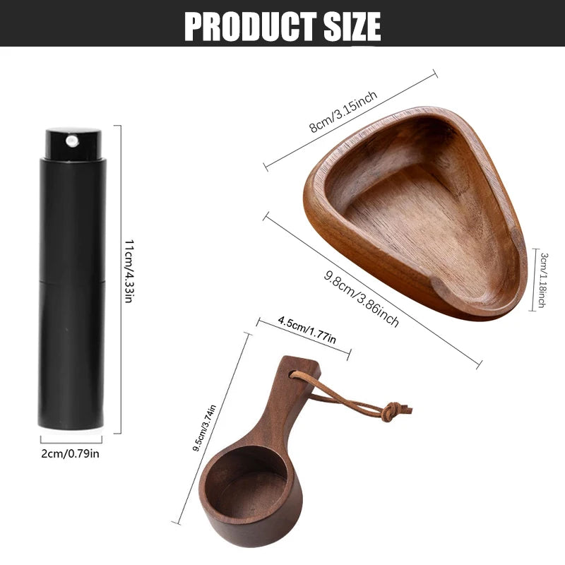 Houten Koffie Barista Set Doser Spray