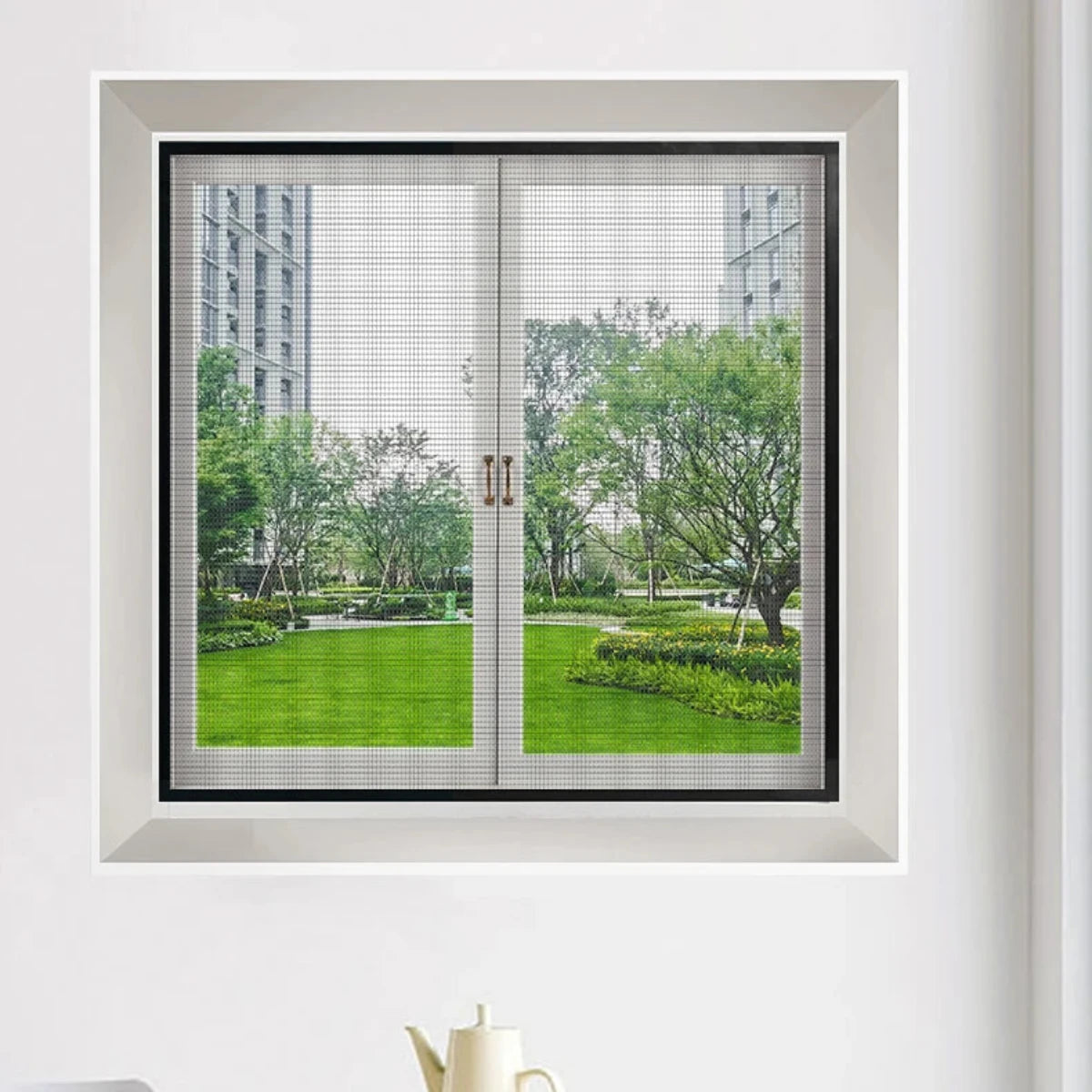 Muskietennet Raam Zwart