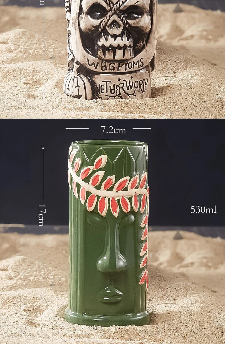 Tiki Cocktail Mok Keramisch