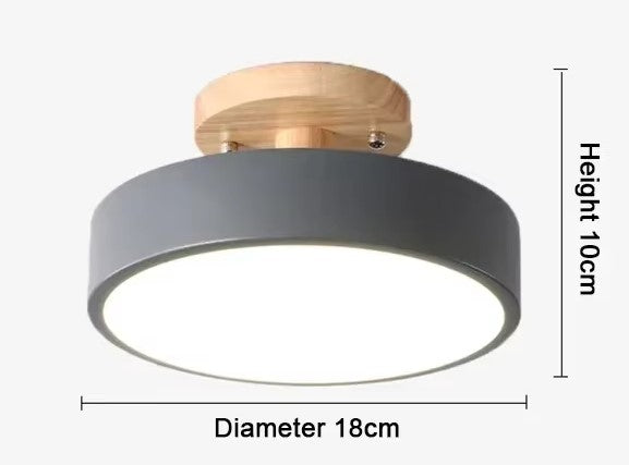Scandinavische Retro Plafondlamp LED