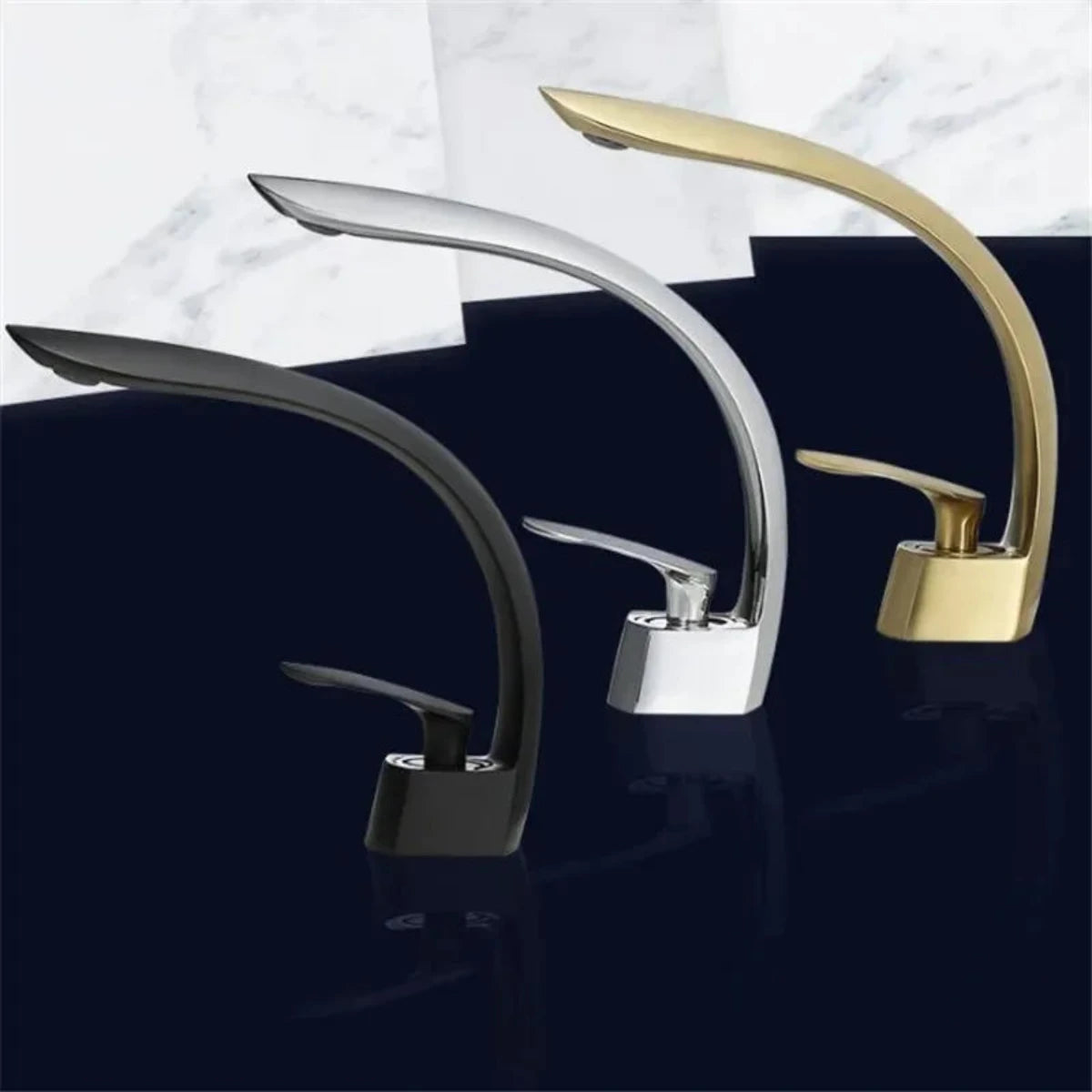 Messing Wastafelkraan Lio