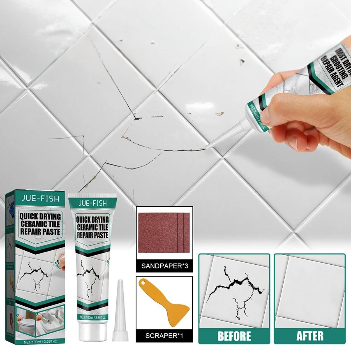 Quick Dry Ceramische reparartieset