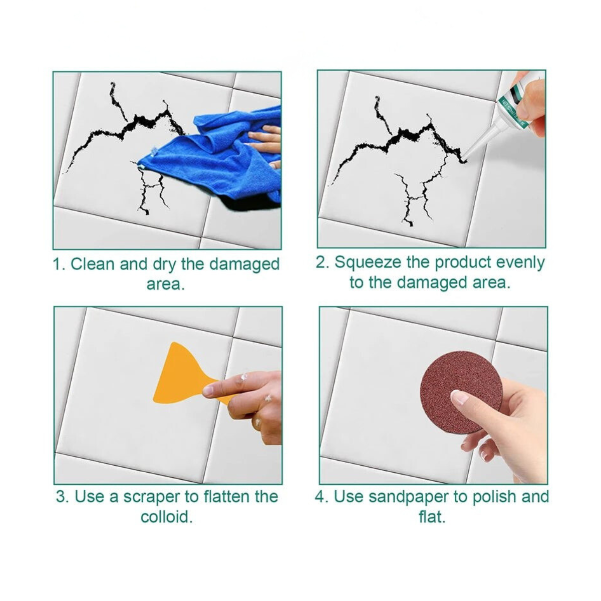 Quick Dry Ceramische reparartieset