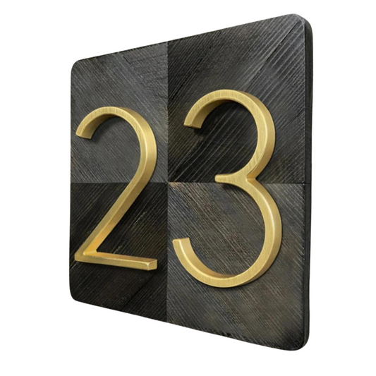 Drijvend Huisnummerbordje Wolf