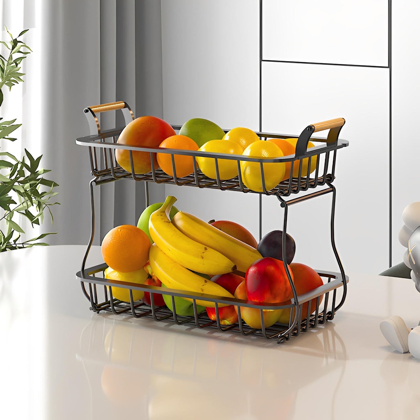 2-laags Fruit Organizer