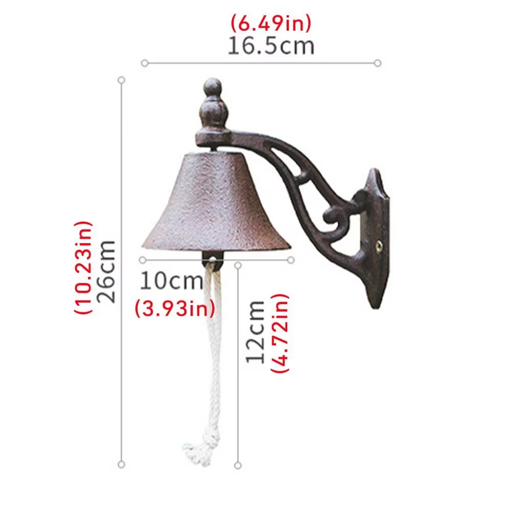 Europese Vintage Gietijzeren Deurbel