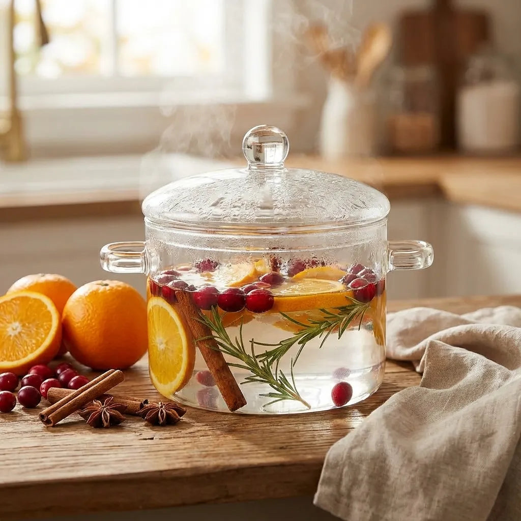 Miles Glazen Kookpot – Borosilicaat Simmer Pot