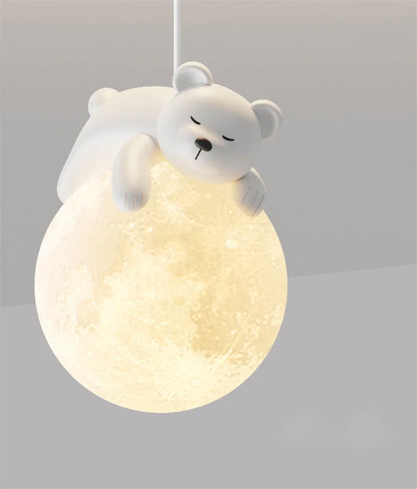 Kinderkamer Hanglamp Little Bear en Rabbit