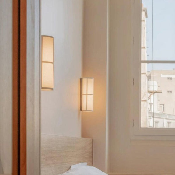 Wabi Sabi Stoffen Wandlamp
