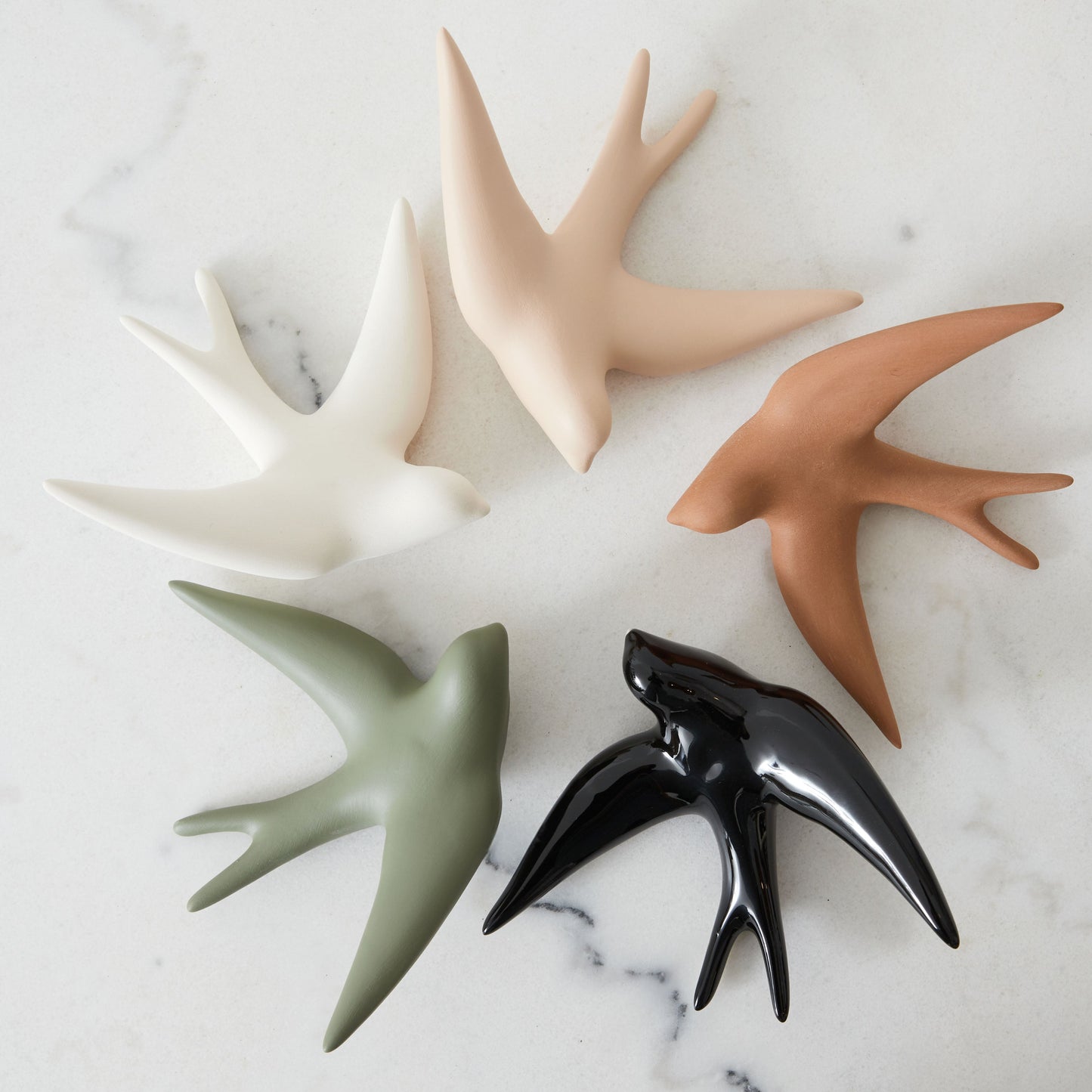 Keramische Duif Vogel Muurhanger