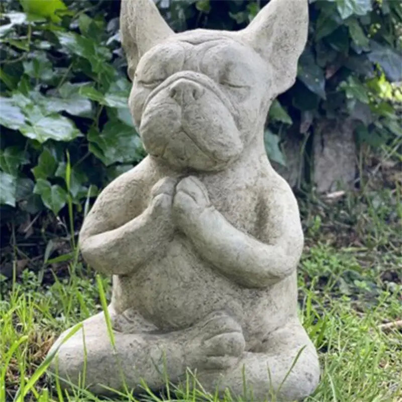 Hondenbeeld Yoga Meditatie Bulldog