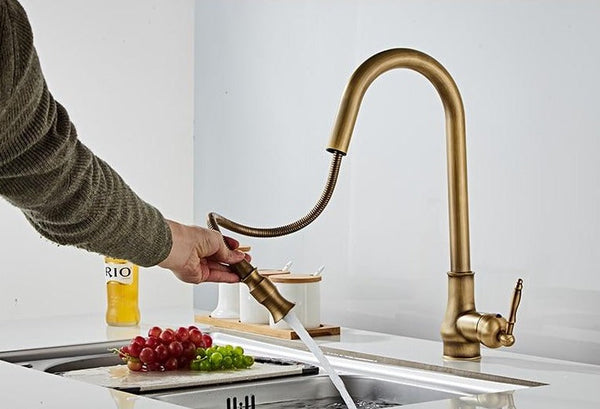 Antique Bronze Kitchen Faucet with Touch Control
