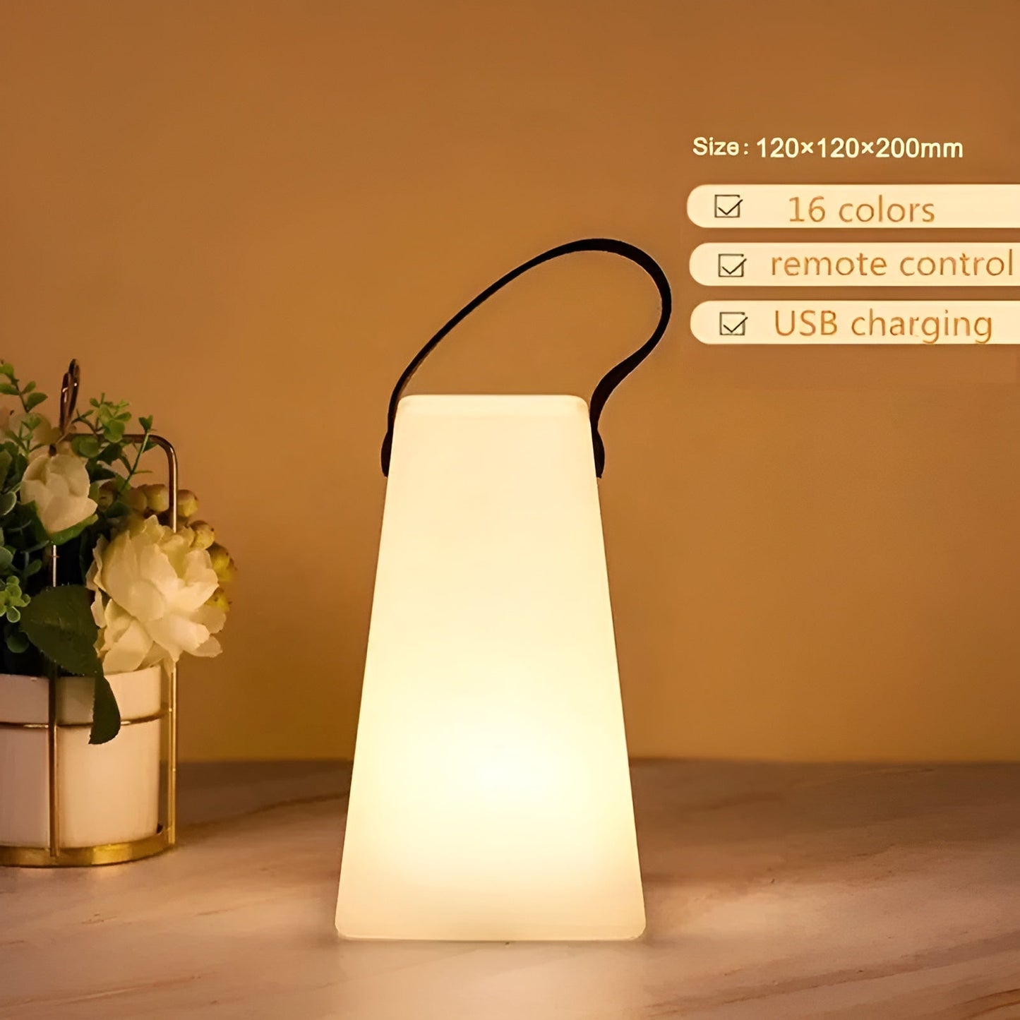 Lara draadloze oplaadbare LED-lamp