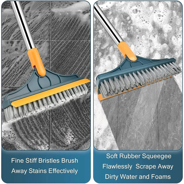 2 In 1 Vloerborstel Met Lange Steel
