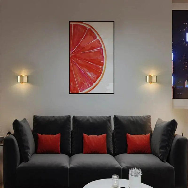 Rond Metalen Wandlamp