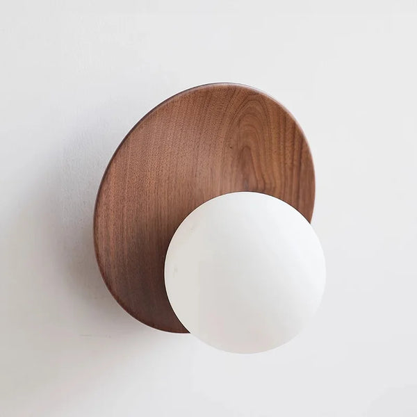 Walnoot Wandlamp Sfeerlicht