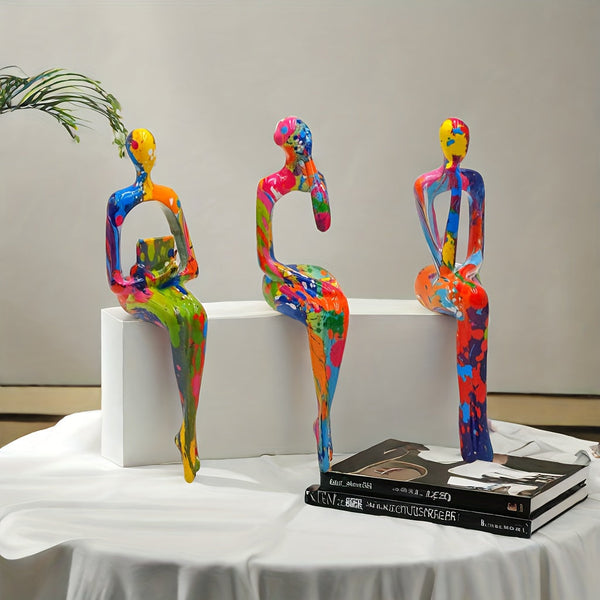 Kleurige Kunstbeelden Set