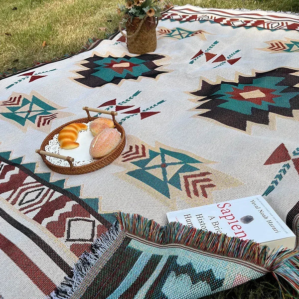Boho Dekentje met Franjes