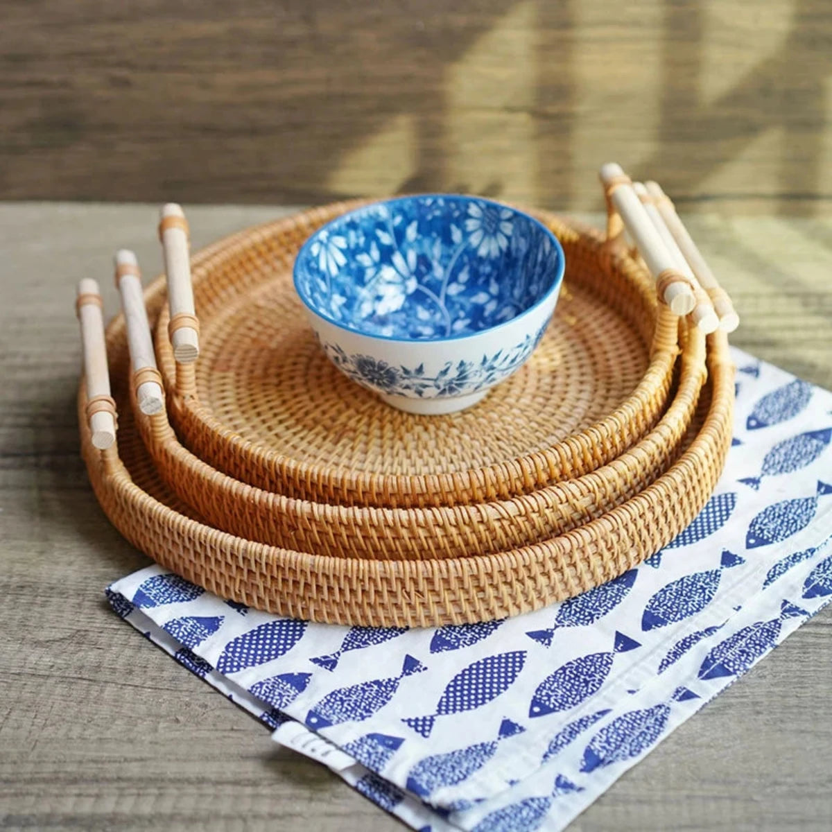 Handgemaakt Dienblad Rotan