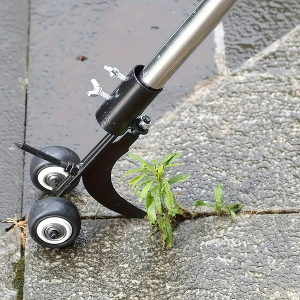 Metalen Onkruidwieder op Wielen