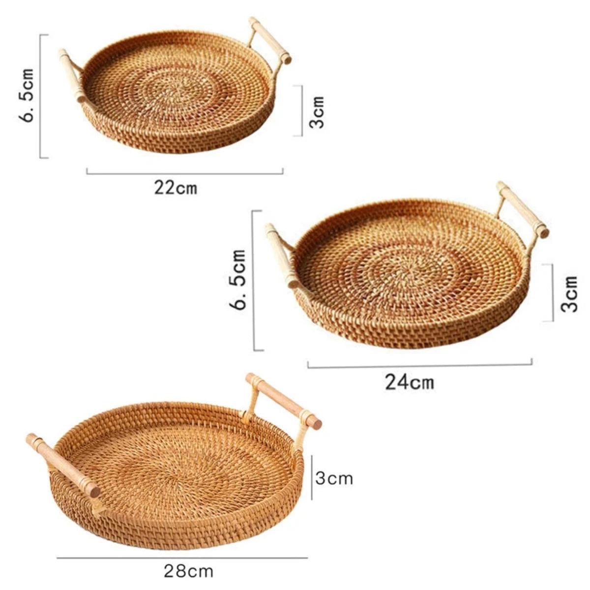 Handgemaakt Dienblad Rotan