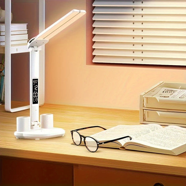 LED Klok Ureaulamp USB Oplaadbaar 180 Draaibaar