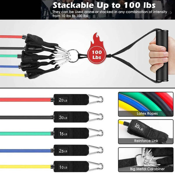 Krachtige Weerstandsbanden voor Workout