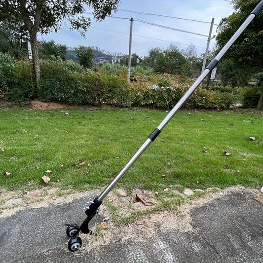 Metalen Onkruidwieder op Wielen